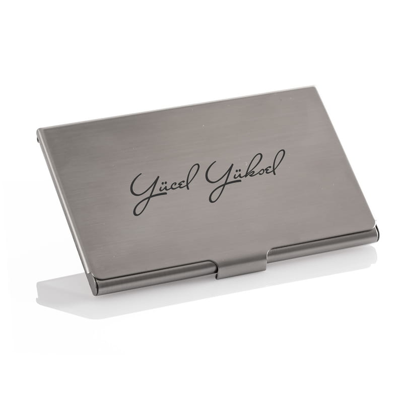 İsme Özel İmzalı Metal Kartlık