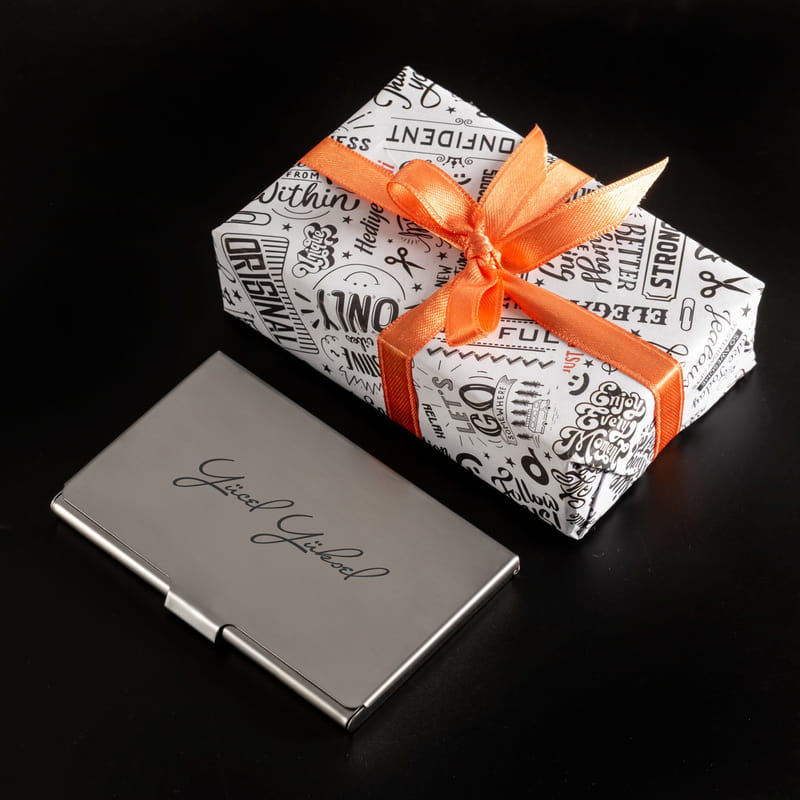 İsme Özel İmzalı Metal Kartlık