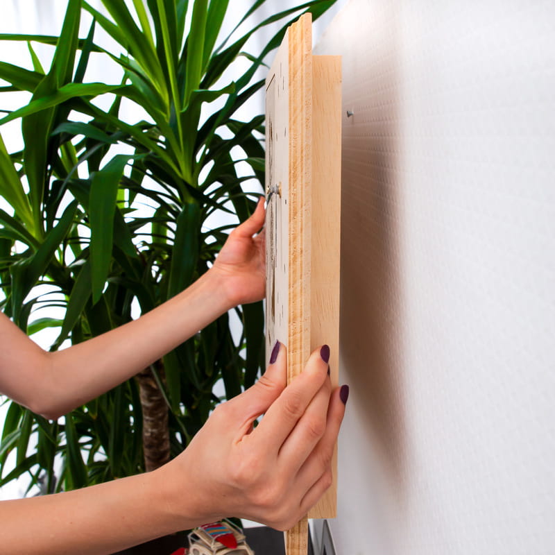 Kişiye Özel Duvar Saatli Büyük Boy Ahşap Foto