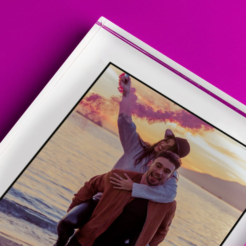 Kişiye Özel Fotoğraf Baskılı Akrilik Anı Çerçevesi