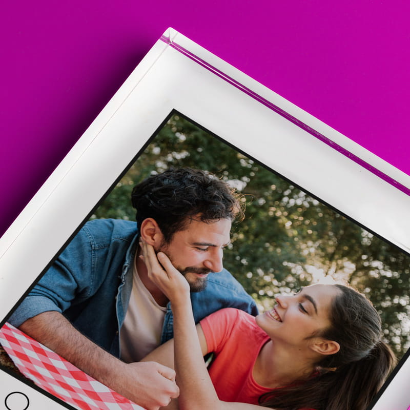 Kişiye Özel İnstagram Tasarımlı Fotoğraflı Akrilik Çerçeve