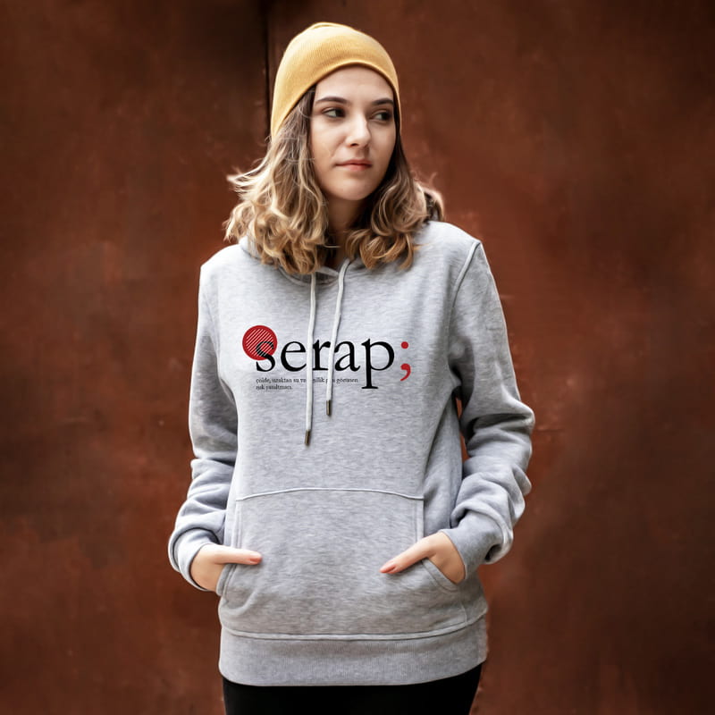 Kişiye Özel İsim Anlamlı Baskılı Kapüşonlu Sweatshirt - %100 Pamuklu Kumaş