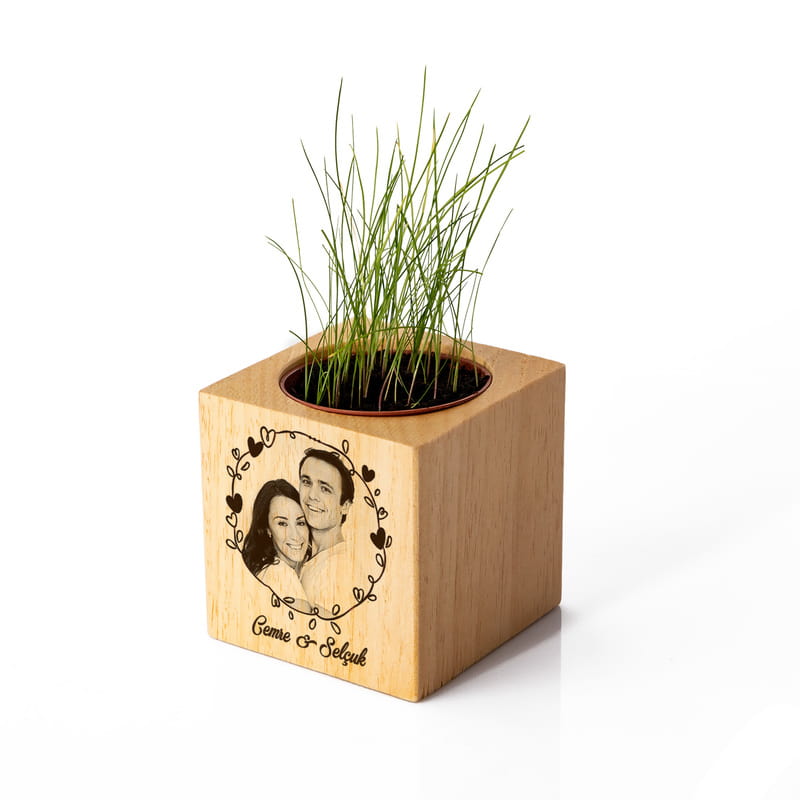 Kız Arkadaşa Hediye Doğal Tohumlu Naturacube
