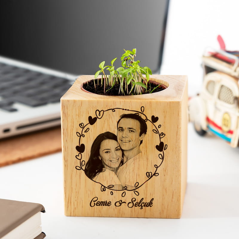 Kız Arkadaşa Hediye Doğal Tohumlu Naturacube