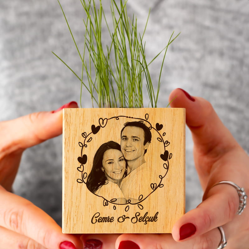 Kız Arkadaşa Hediye Doğal Tohumlu Naturacube