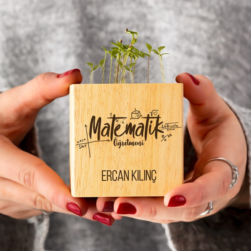 Matematik Öğretmenlerine Hediye Tohumlu Naturacube