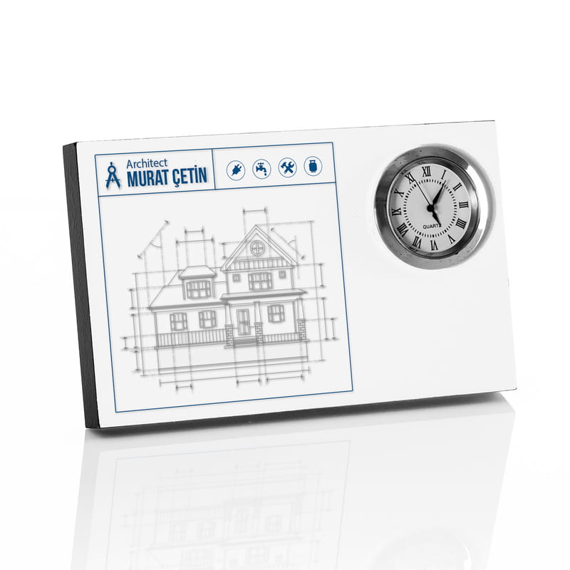 Mimara Hediye Saatli Masa İsimliği