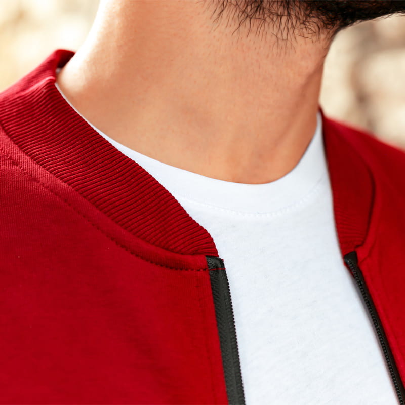 Mustafa Kemal Atatürk İmza Nakış İşlemeli Fermuarlı Sweatshirt - %100 Pamuklu Kumaş