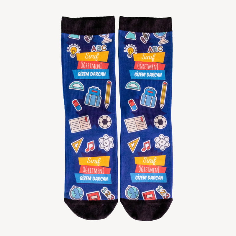 Öğretmenler Günü Hediyesi Kişiye Özel Çorap