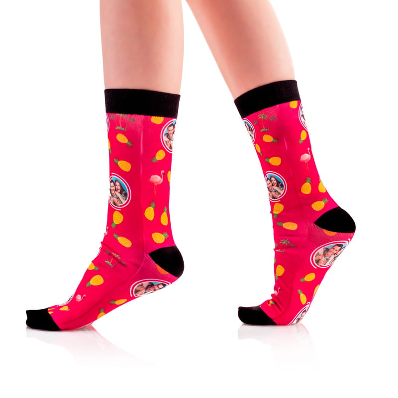 Sevgiliye Hediye Fotoğraf Baskılı Renkli Çorap