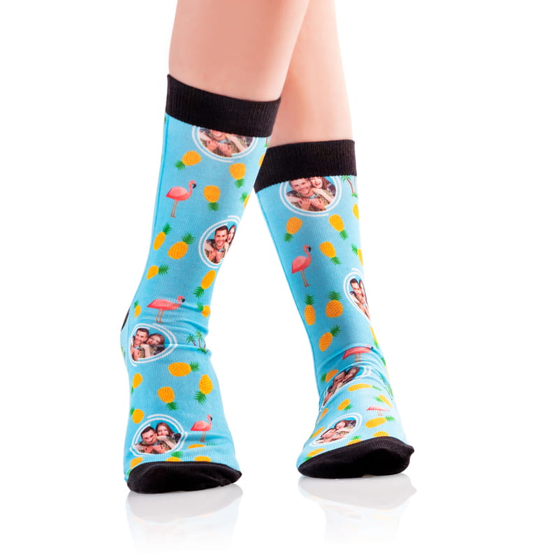 Sevgiliye Hediye Fotoğraf Baskılı Renkli Çorap