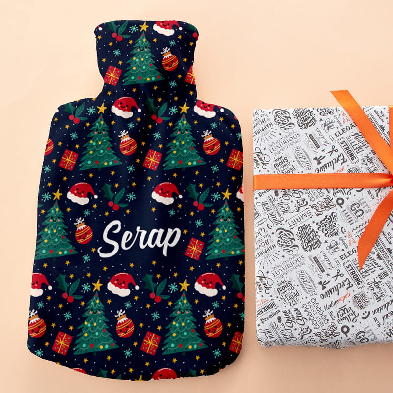 Yeni Yıl Hediyesi İsme Özel Sıcak Su Torbası