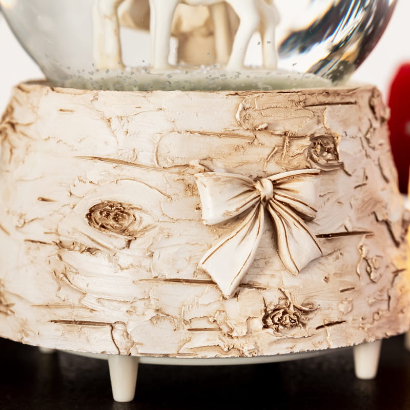 Yeni Yıl Hediyesi Ren Geyiği Tasarımlı Müzikli Kar Küresi