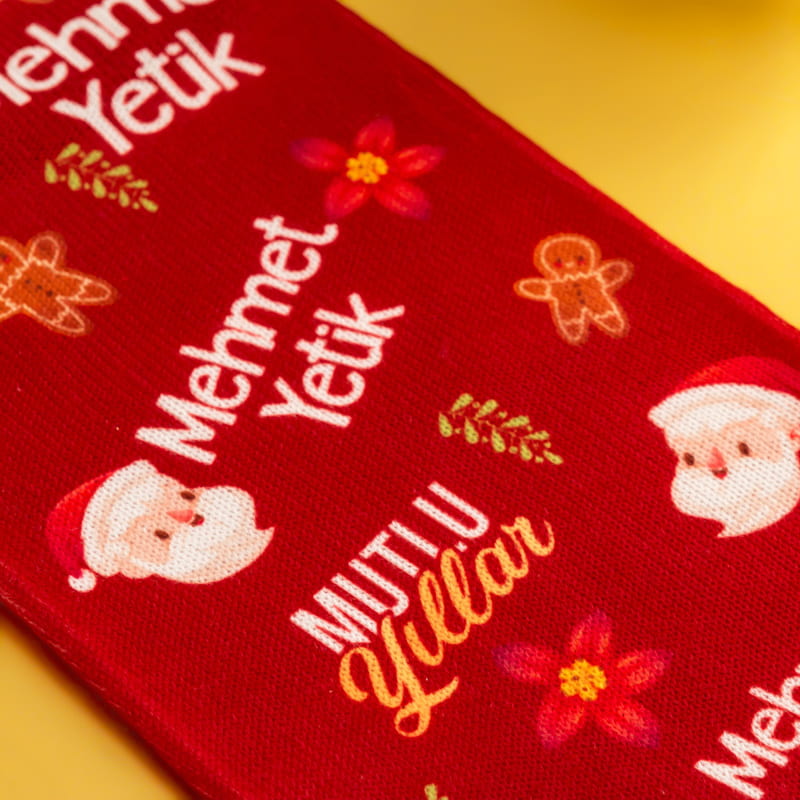 Yeni Yıl Tasarımlı İsme Özel Hediyelik Esprili Çorap