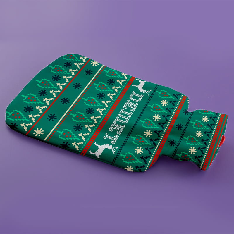 Yılbaşı Hediyesi Örgü Tasarımlı İsme Özel Sıcak Su Torbası