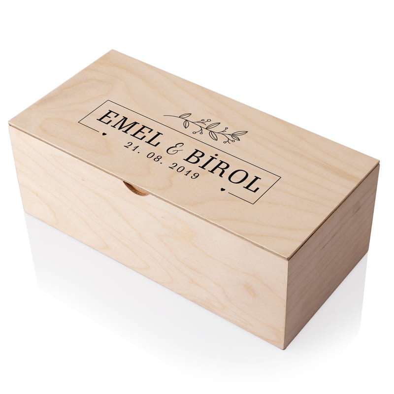 Yıldönümü Hediyesi Ahşap Fotoğraf Kutusu