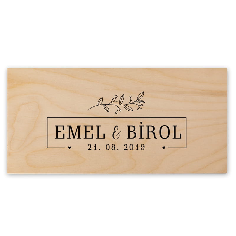 Yıldönümü Hediyesi Ahşap Fotoğraf Kutusu