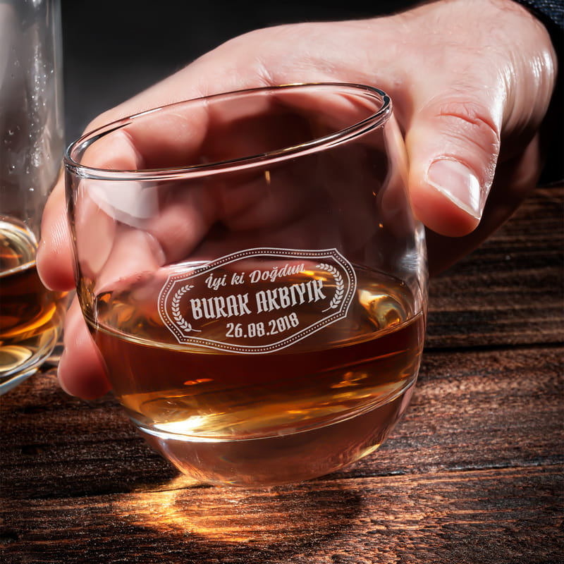 Arkadaşa Doğum Günü Hediyesi 2'li Viski Bardak Seti