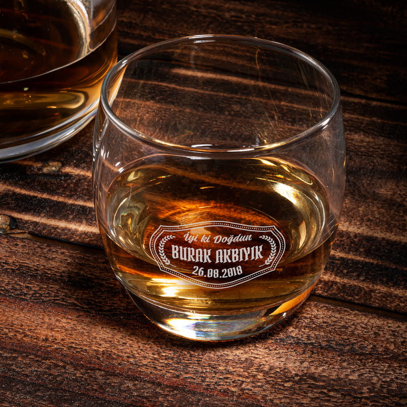 Arkadaşa Doğum Günü Hediyesi 2'li Viski Bardak Seti
