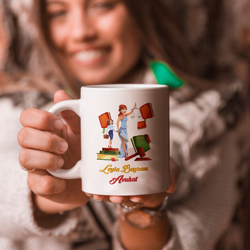 Avukatlara Özel Mutlu Mesut Kahve Kupası