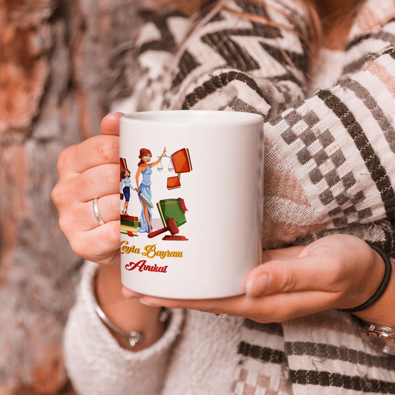 Avukatlara Özel Mutlu Mesut Kahve Kupası