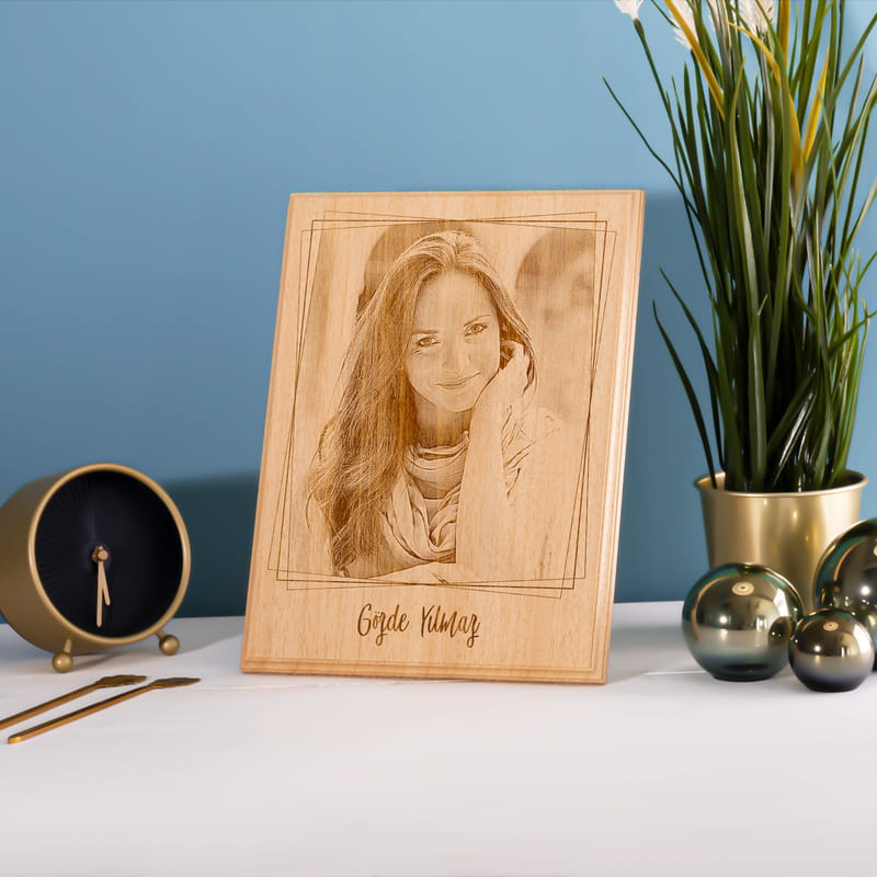 En İyi Arkadaşa Hediye Fotoğraf Baskılı Ahşapfoto