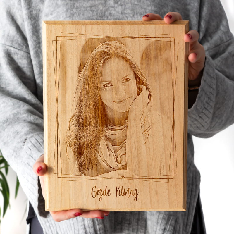 En İyi Arkadaşa Hediye Fotoğraf Baskılı Ahşapfoto
