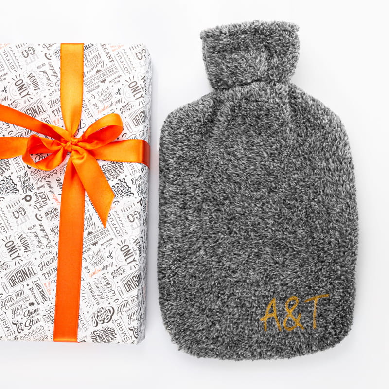 Harf Yazılı Çiftlere Özel Peluş Sıcak Su Torbası