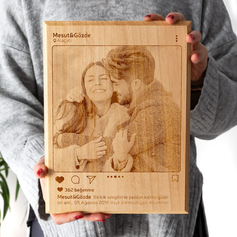 Instagrama Özel Ahşap Foto