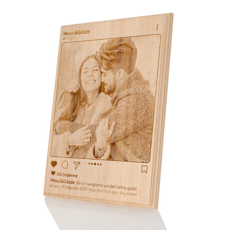 Instagrama Özel Ahşap Foto