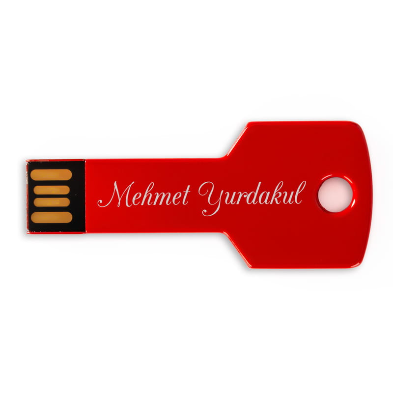 İsim Yazılı Anahtar Tasarımlı 16 gb USB Bellek