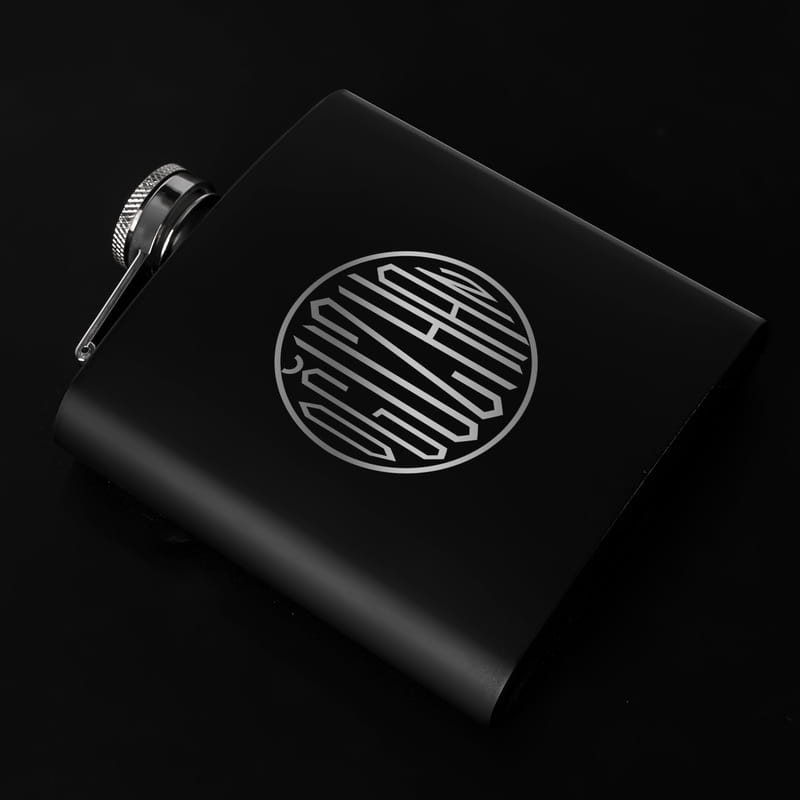 İsme Özel Monogram Tasarımlı Çelik Matara