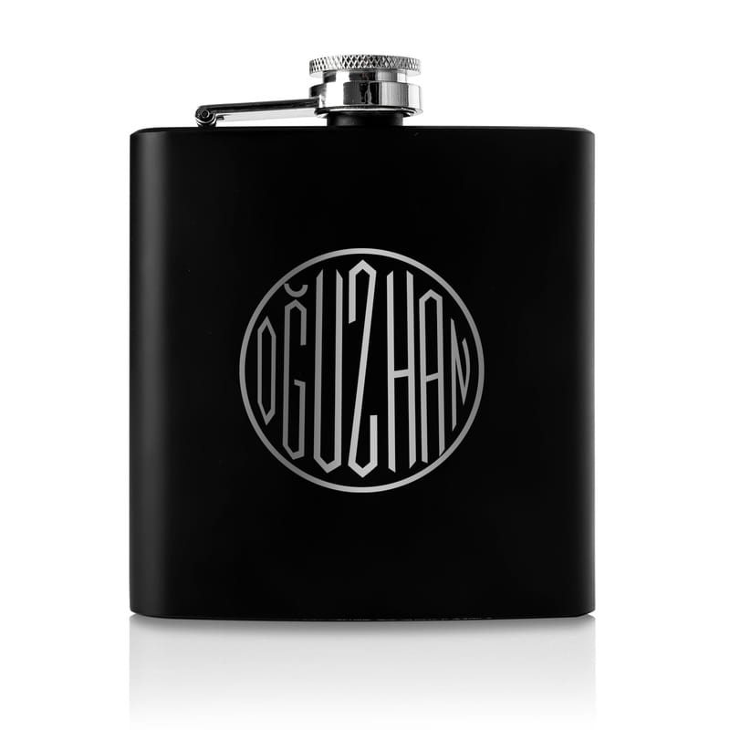 İsme Özel Monogram Tasarımlı Çelik Matara