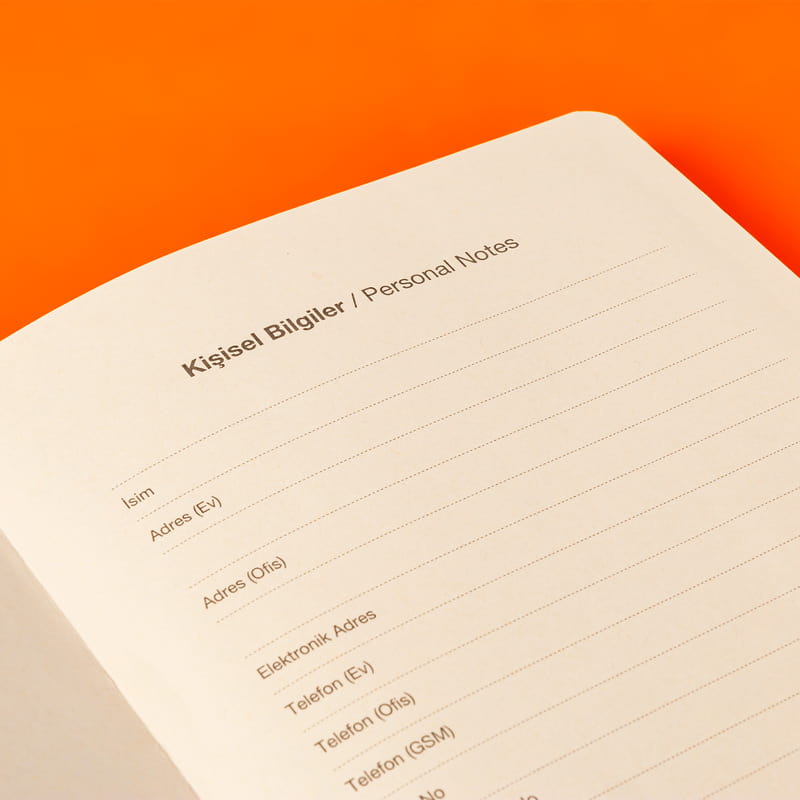 İsme Özel Sulu Boya Efektli Defter