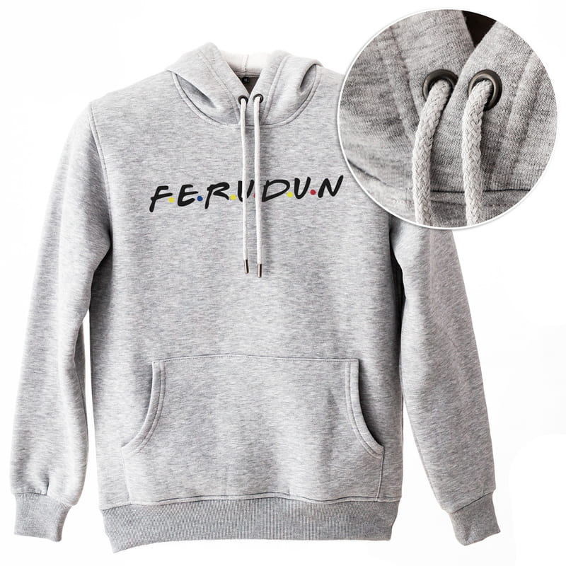 İsme Özel Tasarımlı Kapşonlu Sweatshirt - %100 Pamuklu Kumaş