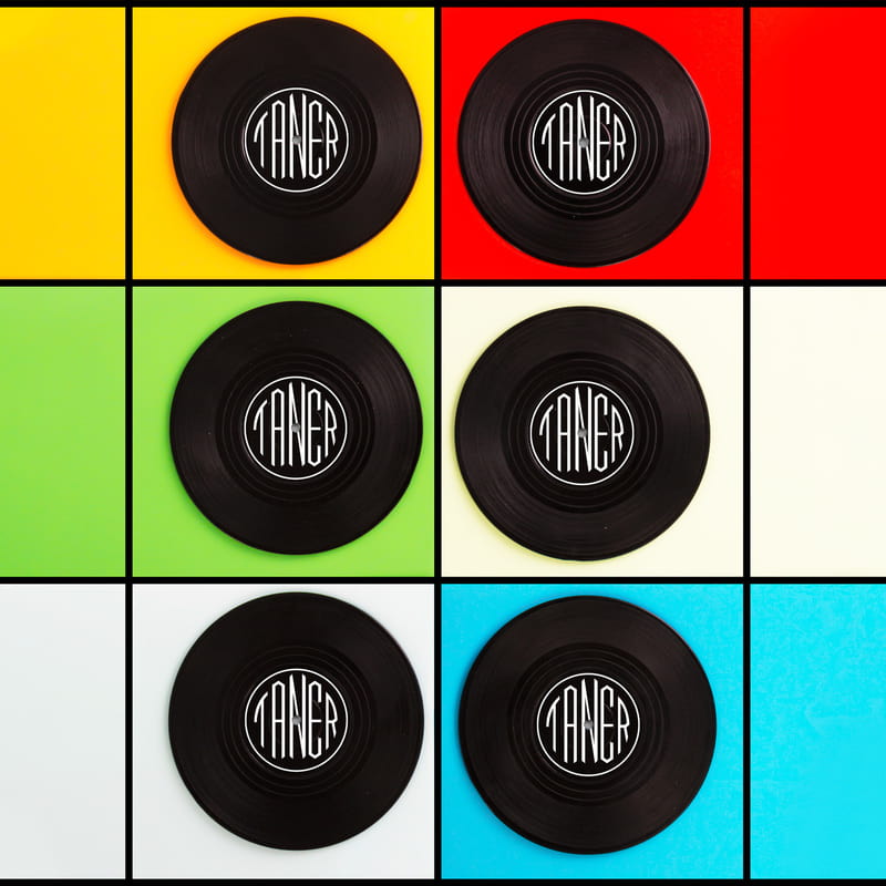 Kişiye Özel Arma Tasarımlı 6lı Plak Bardak Altlığı