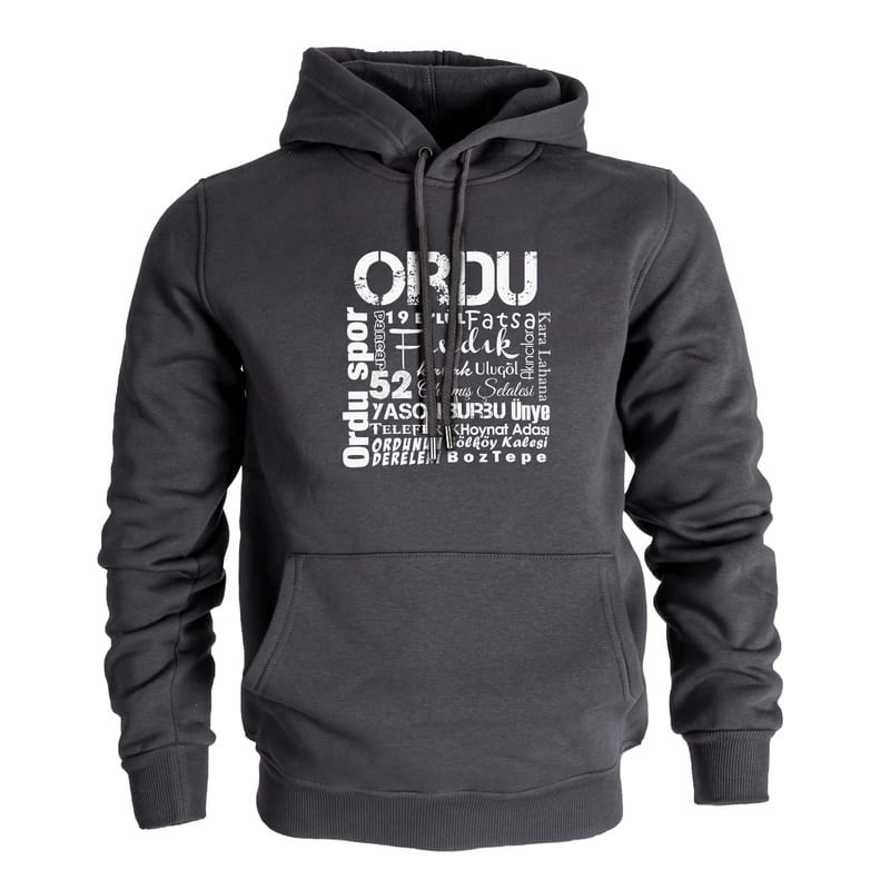 Orduluya Özel Kapüşonlu Sweatshirt - %100 Pamuklu Kumaş