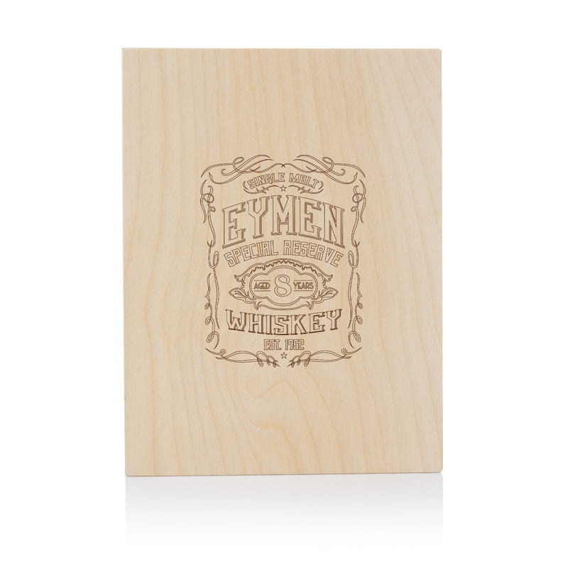 Retro Tasarımlı Ahşap Kutulu Viski Kadeh Seti