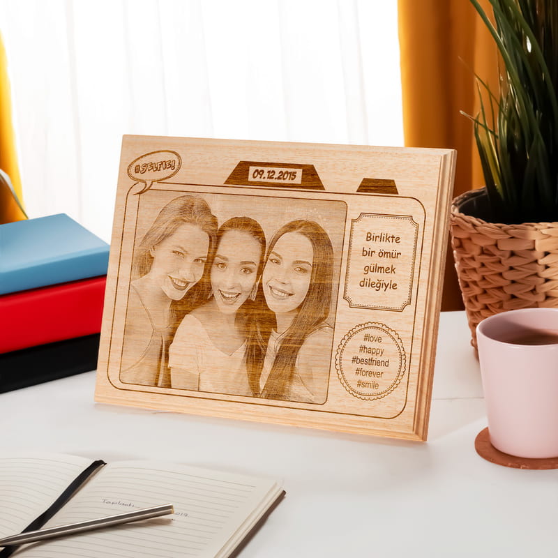 Selfie Ahşap Foto