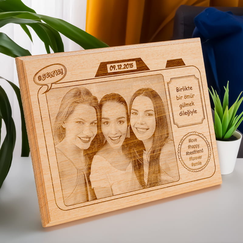 Selfie Ahşap Foto