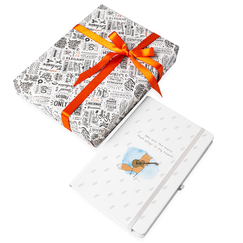 Sen Kalbimde Çalan Müziksin Mottolu Minimal Tasarımlı Not Defteri