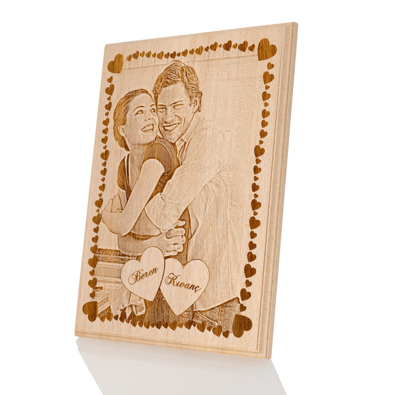 Sevgiliye Hediye Ahşap foto