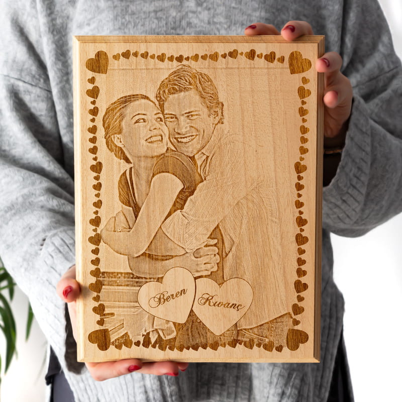 Sevgiliye Hediye Ahşap foto