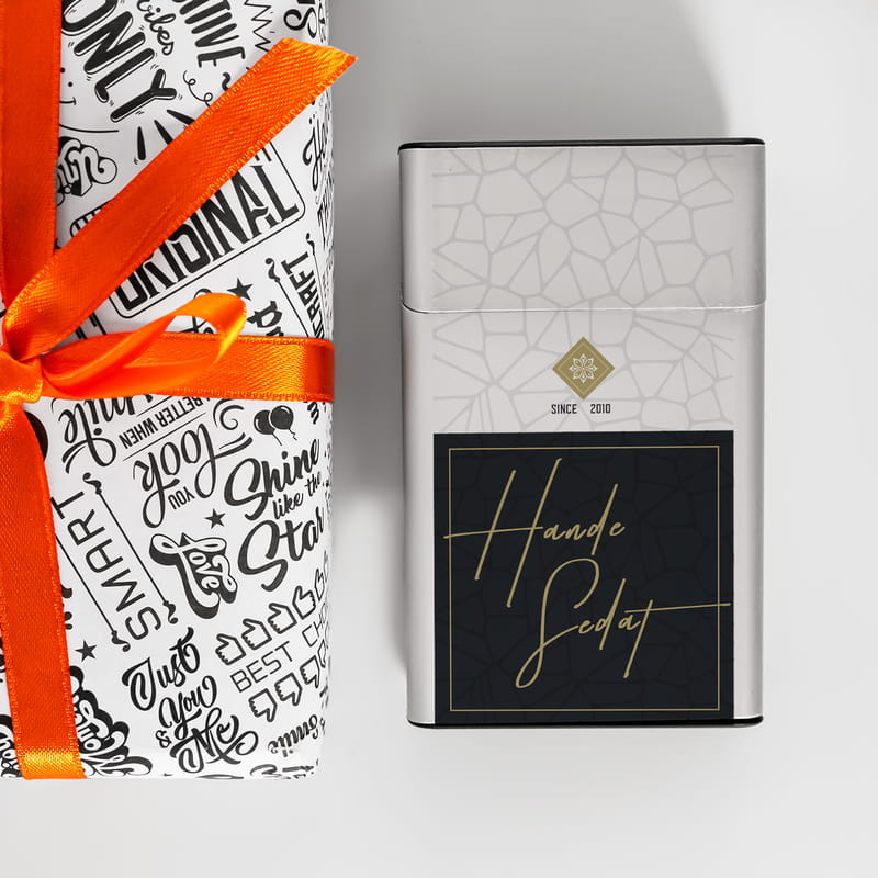 Sevgiliye Hediye Minimal Tasarımlı Premium Metal Tabaka