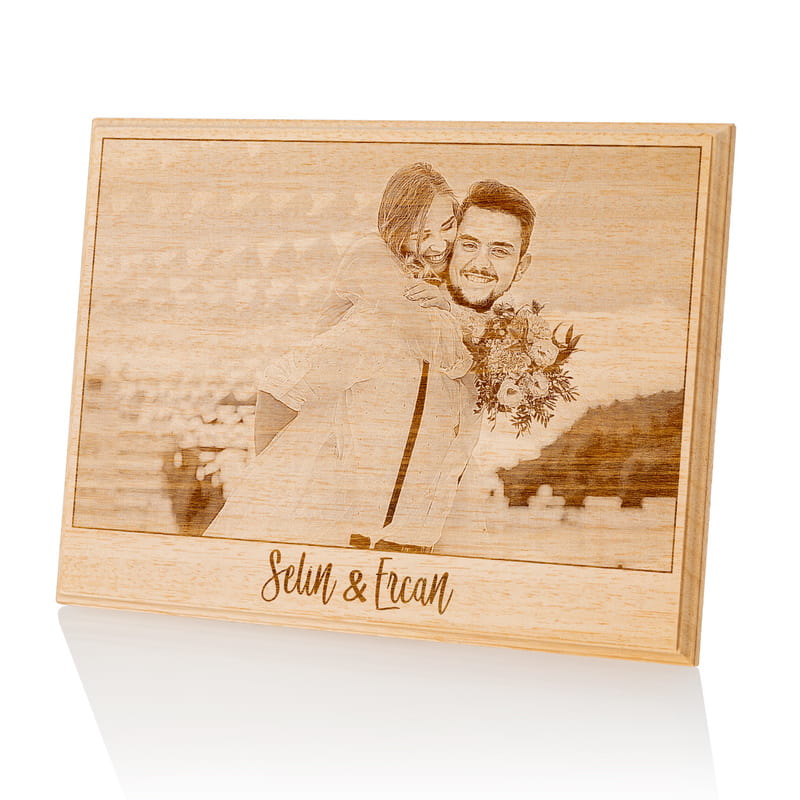 Sevgiliye Sürpriz Hediye Fotoğraflı Ahşapfoto