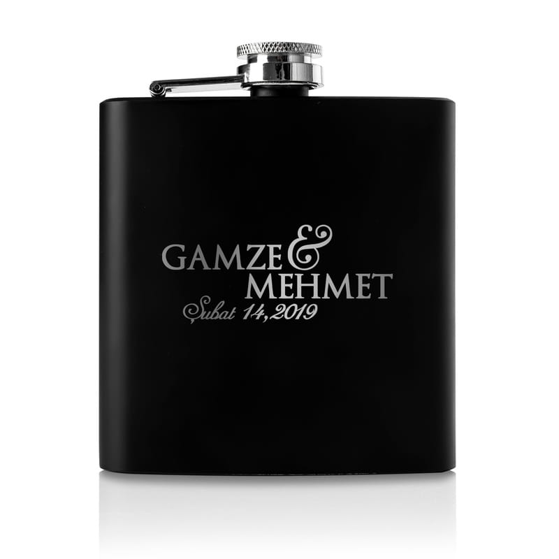 Sevgiliye Yıl Dönümü Hediyesi Çelik Kanyak Matarası