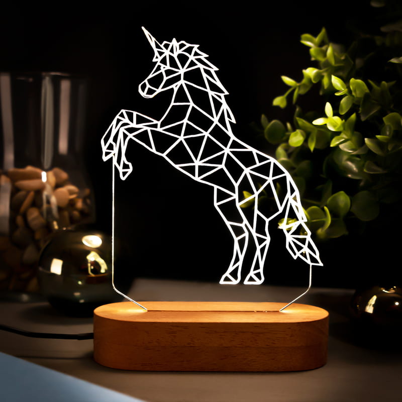 Sweet Unicorn Tasarımlı Led Lamba