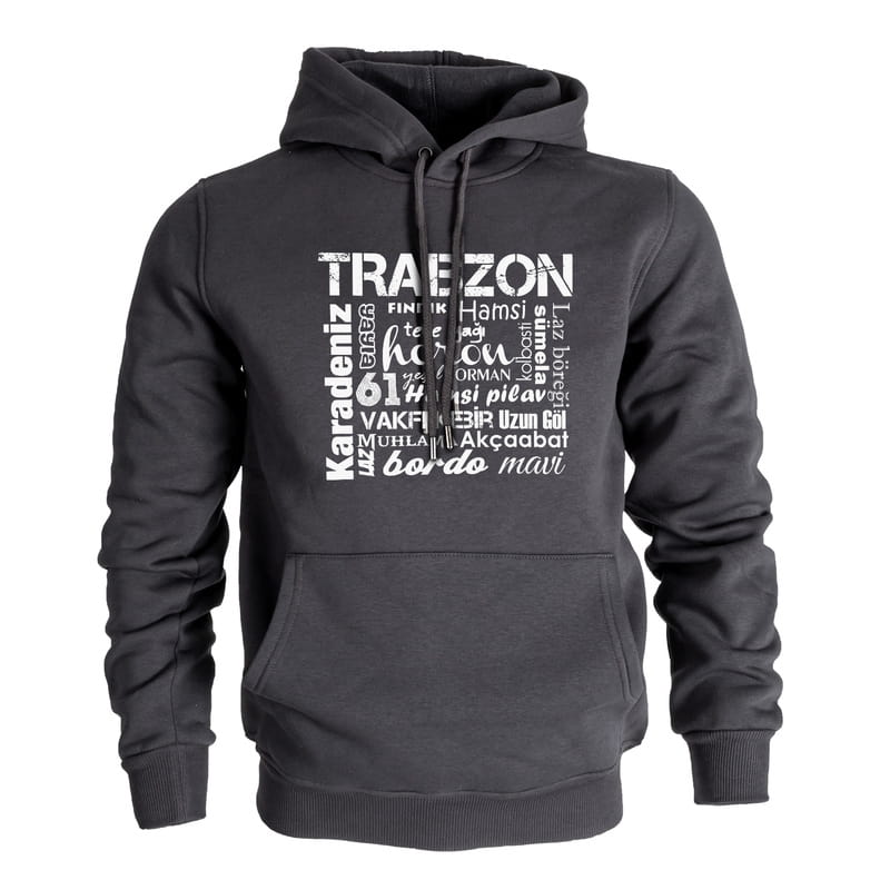 Trabzonlu Arkadaşa Hediye Kapşonlu Sweatshirt - %100 Pamuklu Kumaş