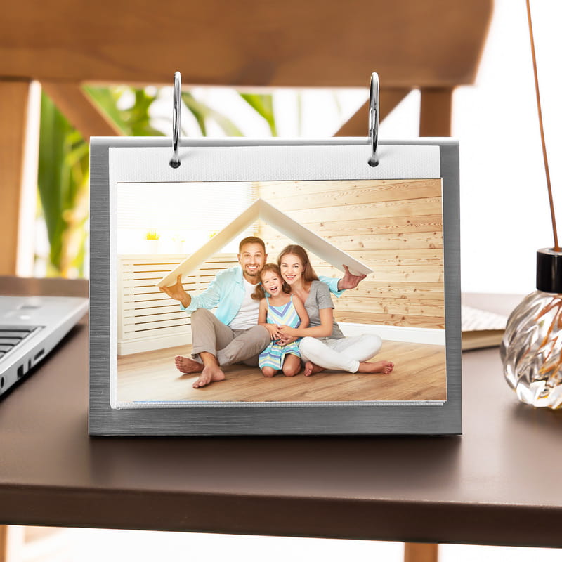 Aileye Hediye Metal Masaüstü Fotoğraf Albümü