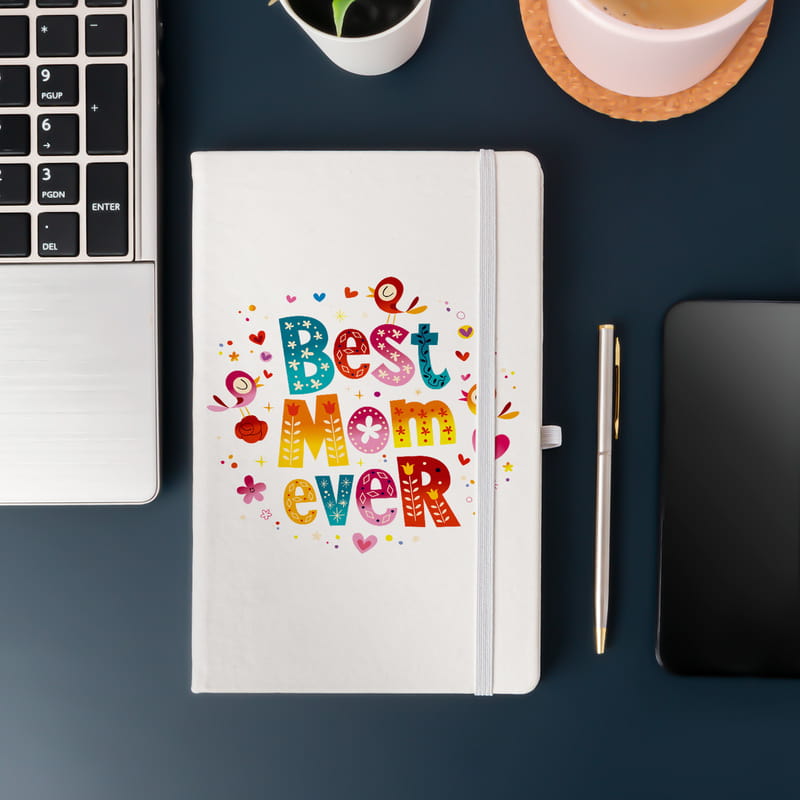 Anneye Hediye Best Mom Ever Mottolu Not Defteri